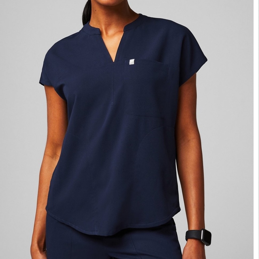 Fabletics Navy Evolve Scrub Top - image 1